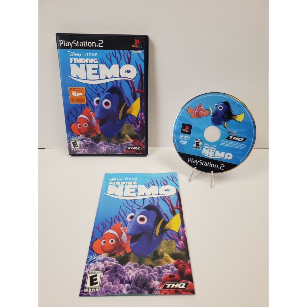 Finding Nemo PS2 PlayStation‎ 2  Complete CIB Manual Working Test Black Label